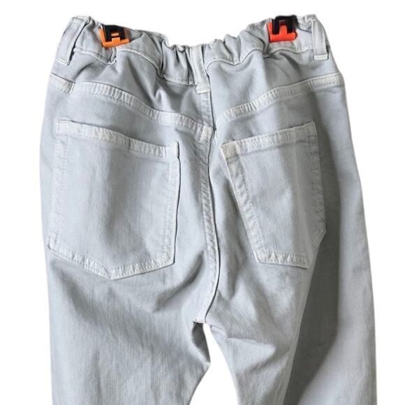 Gymboree Girls Skinny Jeans Size 12 Denim Cream Khaki‎ Adjustable Waist Stretch - Picture 5 of 8